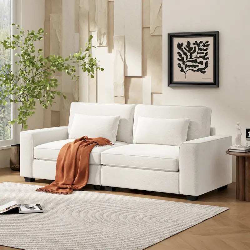 Montague Cozy Duo Upholstered 3-Seat Loveseat Sofa by Christopher Knight Home