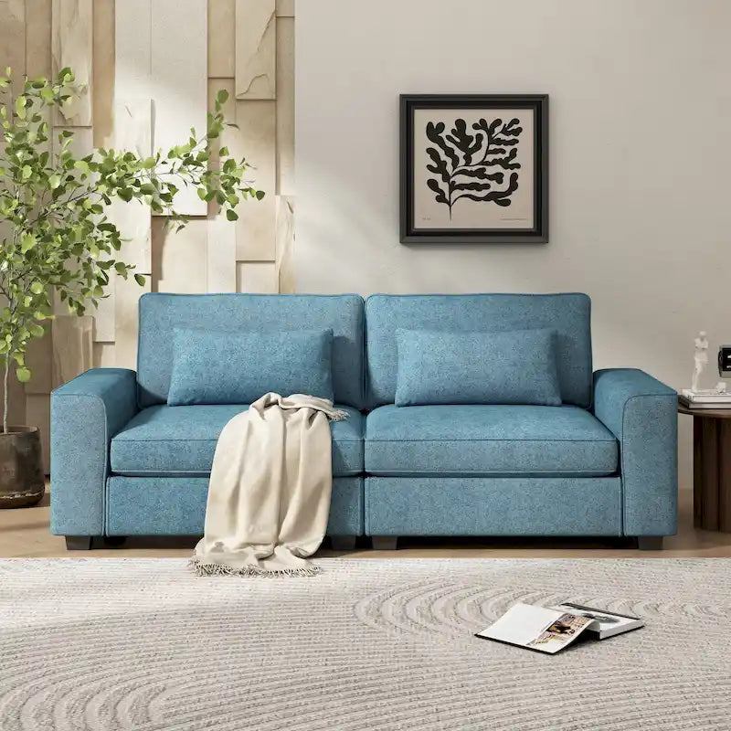 canapé trois places tapissé