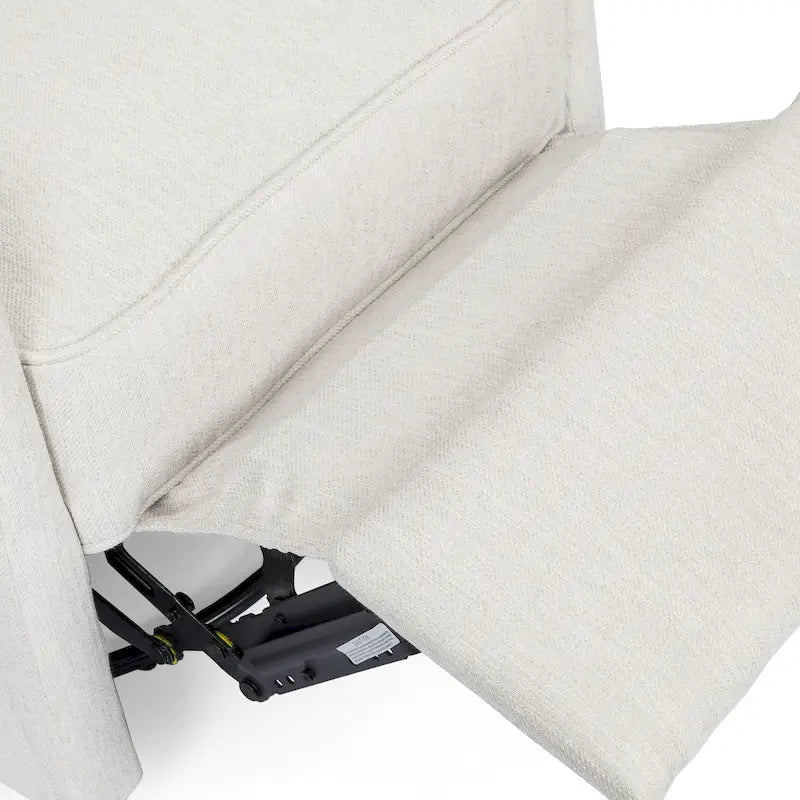 Fauteuil pivotant capitonné moderne avec dossier à oreilles
