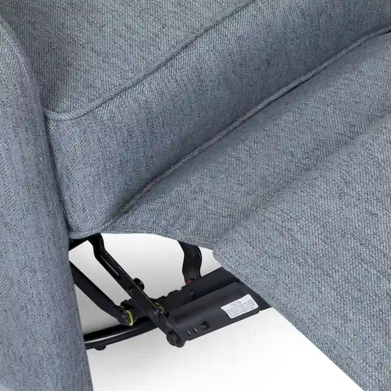 Fauteuil pivotant capitonné moderne avec dossier à oreilles