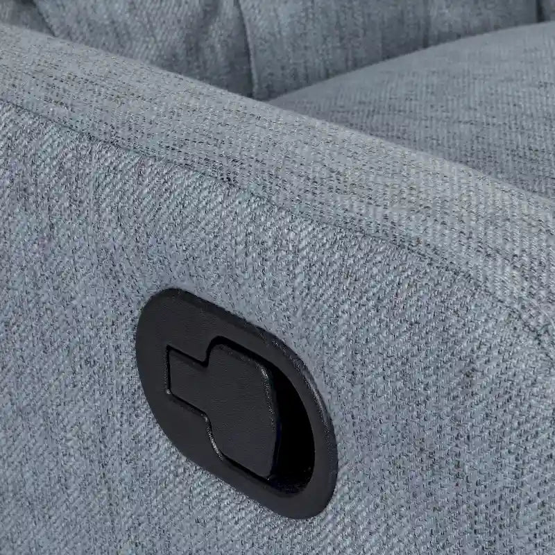 Fauteuil pivotant capitonné moderne avec dossier à oreilles