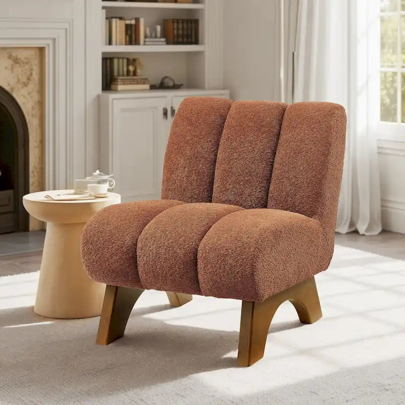 Canapés et fauteuils modernes en bois et tissu rembourré