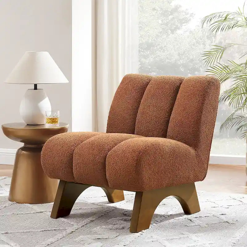Canapés et fauteuils modernes en bois et tissu rembourré