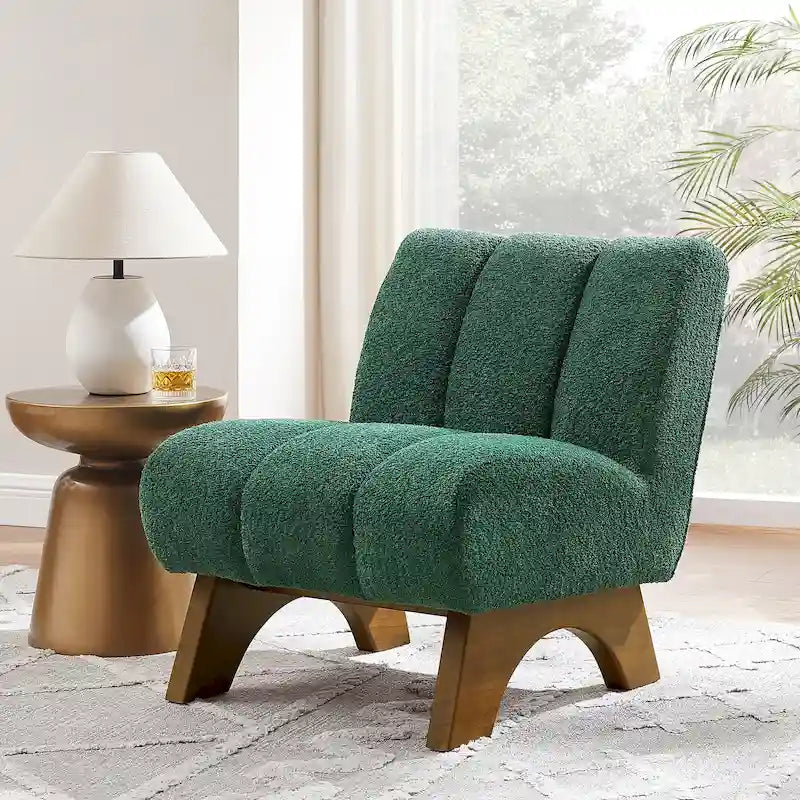 Canapés et fauteuils modernes en bois et tissu rembourré