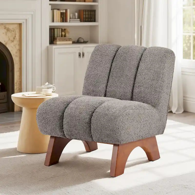 Canapés et fauteuils modernes en bois et tissu rembourré