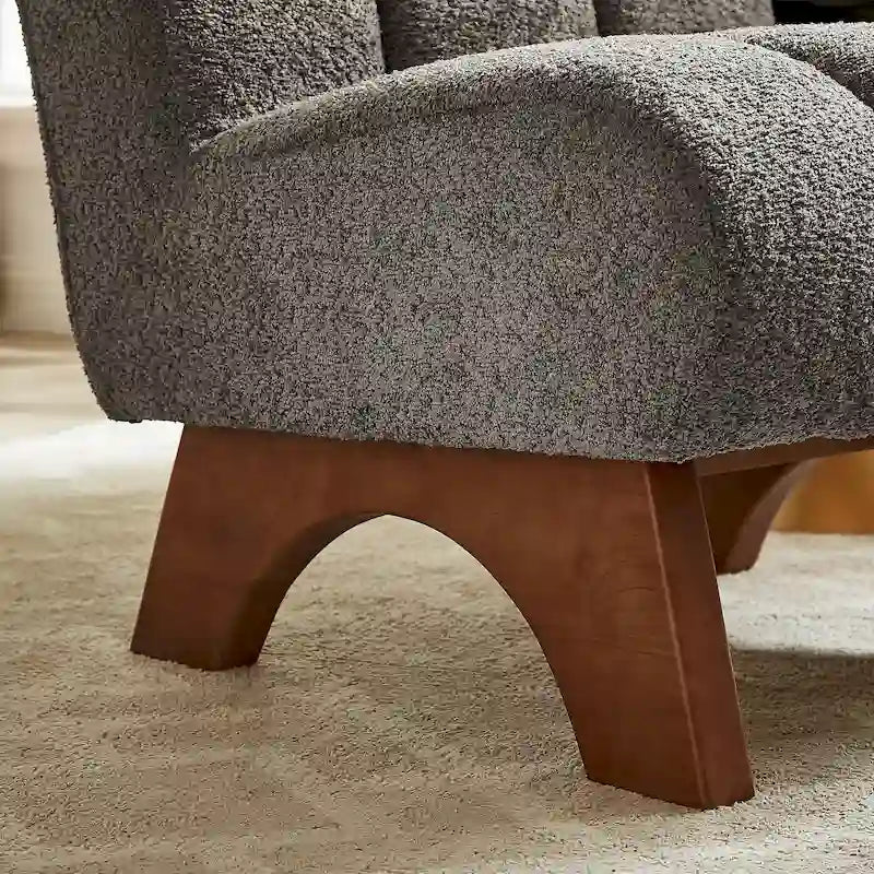 Canapés et fauteuils modernes en bois et tissu rembourré