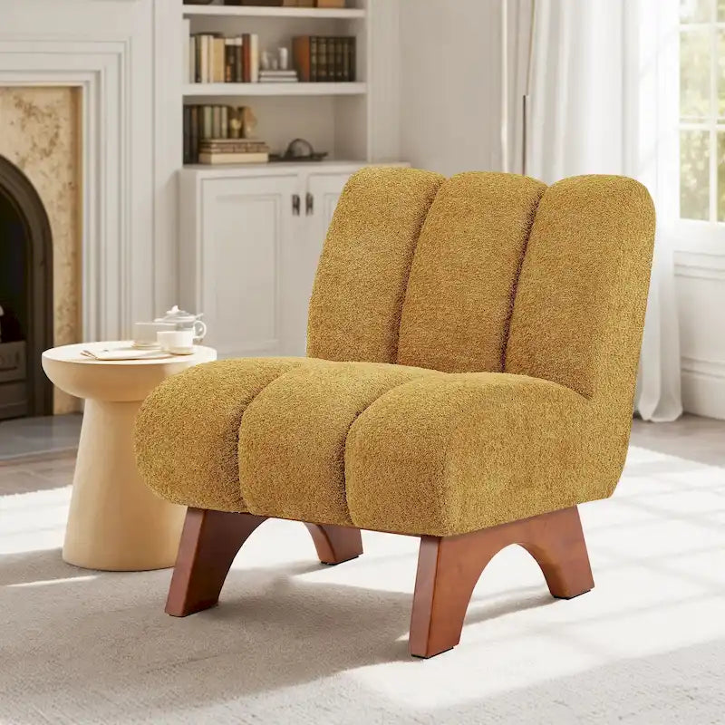 Canapés et fauteuils modernes en bois et tissu rembourré