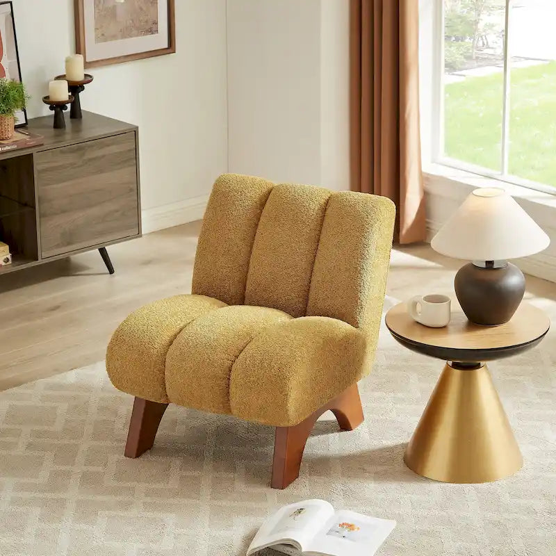 Canapés et fauteuils modernes en bois et tissu rembourré