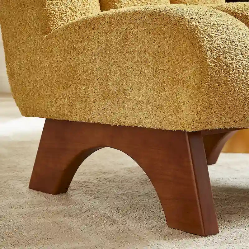 Canapés et fauteuils modernes en bois et tissu rembourré