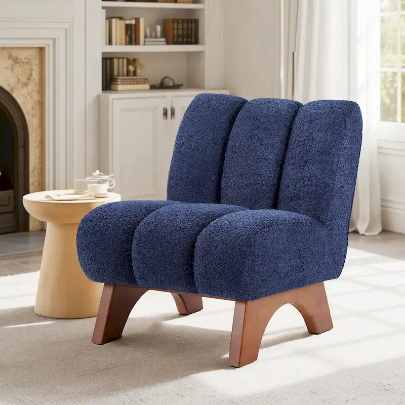 Canapés et fauteuils modernes en bois et tissu rembourré