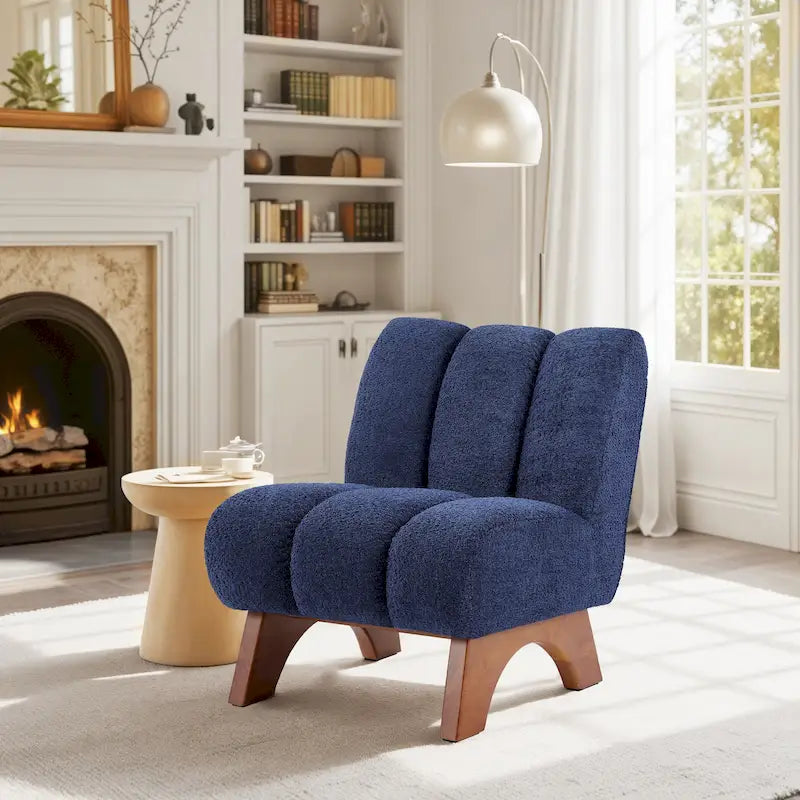 Canapés et fauteuils modernes en bois et tissu rembourré