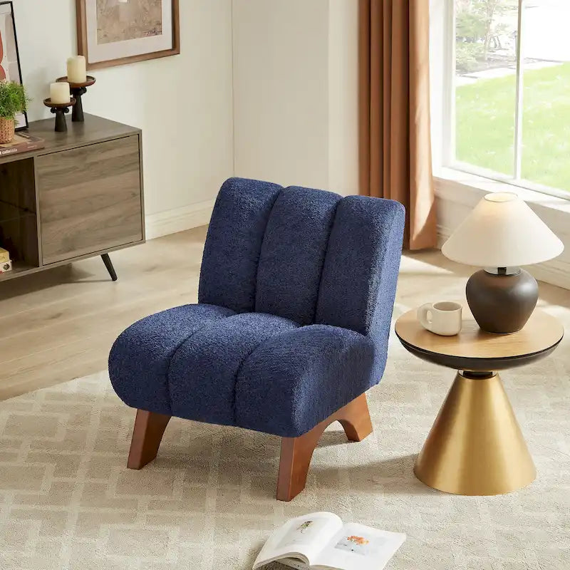 Canapés et fauteuils modernes en bois et tissu rembourré