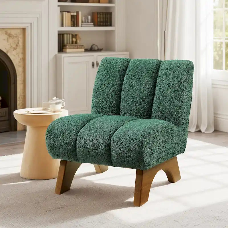 Canapés et fauteuils modernes en bois et tissu rembourré