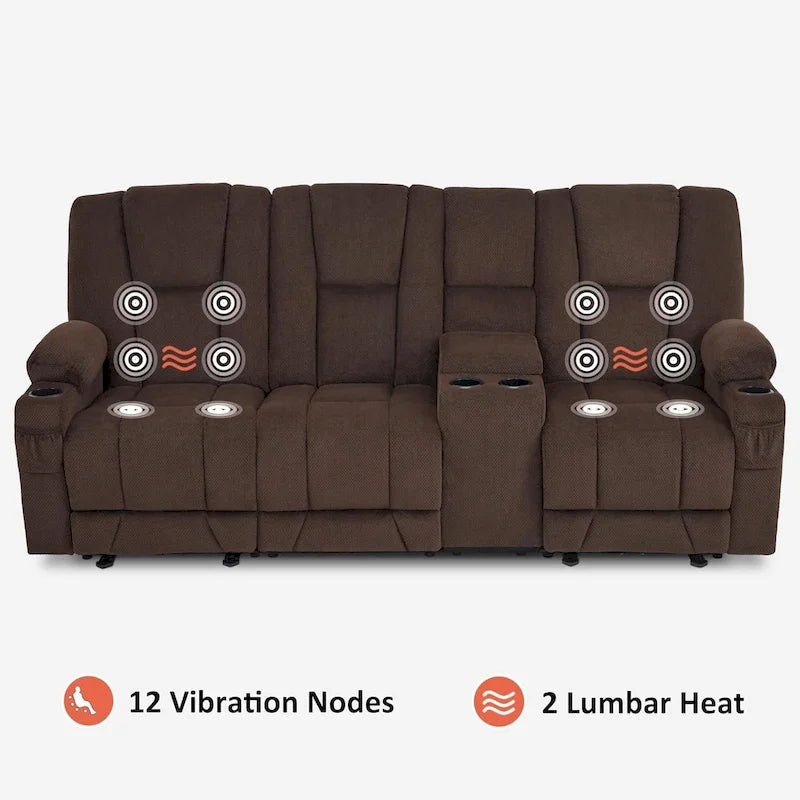 Fauteuil inclinable massant lombaire chauffant électrique
