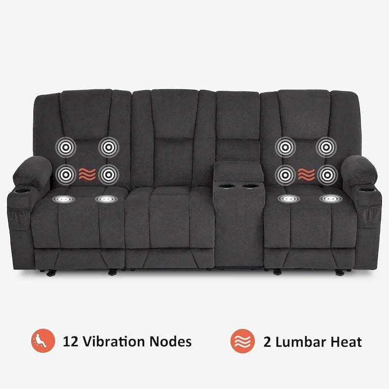 Fauteuil inclinable massant lombaire chauffant électrique