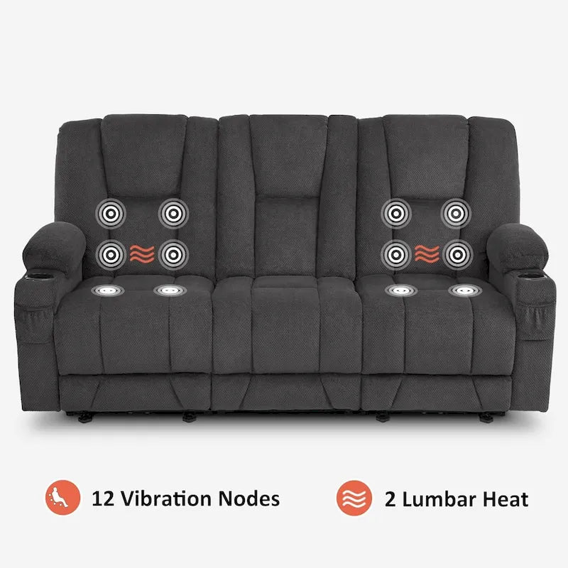 Fauteuil inclinable massant lombaire chauffant électrique