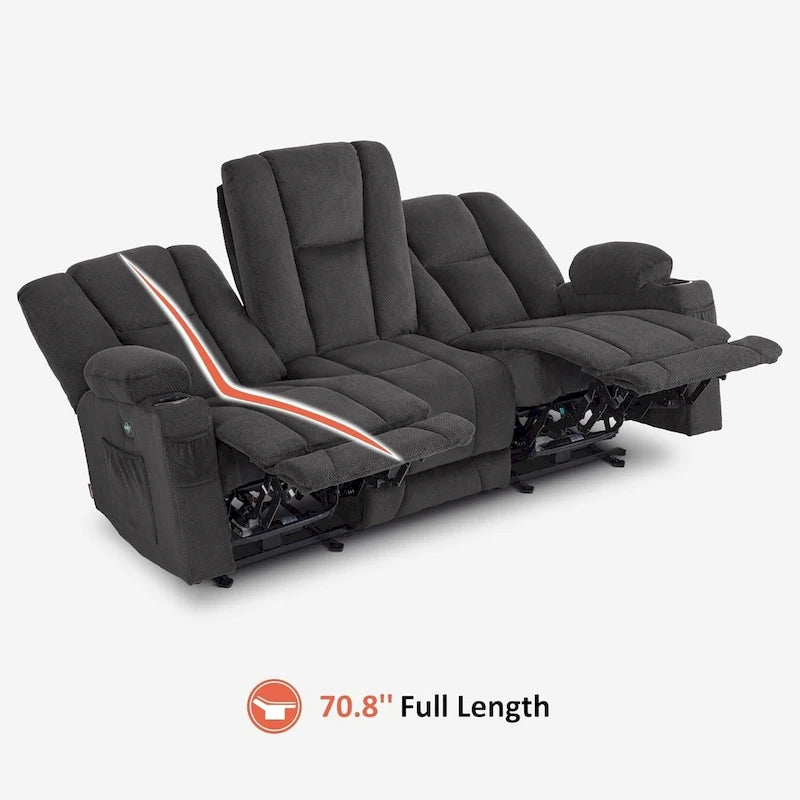 Fauteuil inclinable massant lombaire chauffant électrique