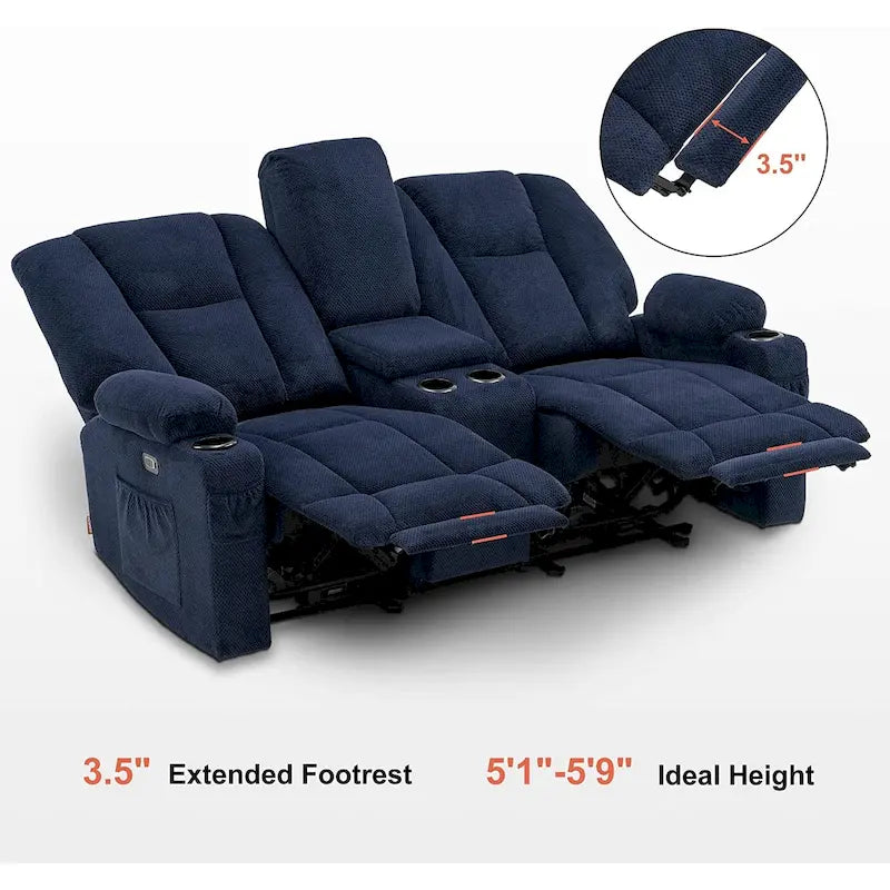 Fauteuil inclinable massant lombaire chauffant électrique