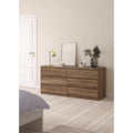 Commode double de six tiroirs