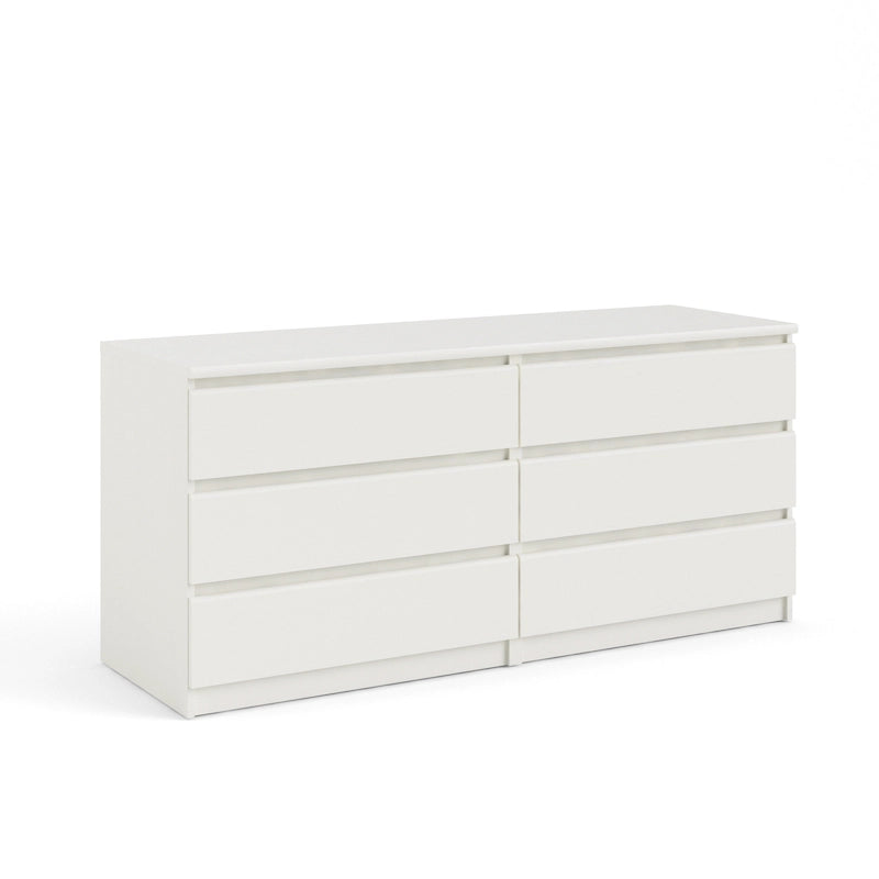 Commode double de six tiroirs