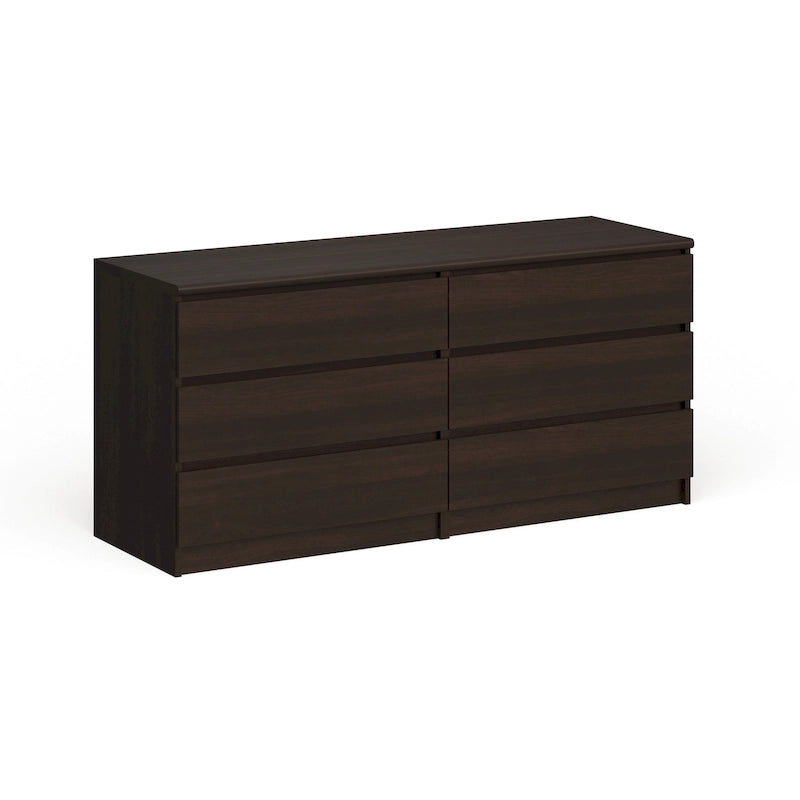 Commode double de six tiroirs