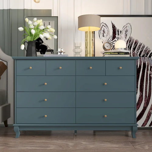 55.1  Wide Double Bedroom Dresser with Storage Drawers