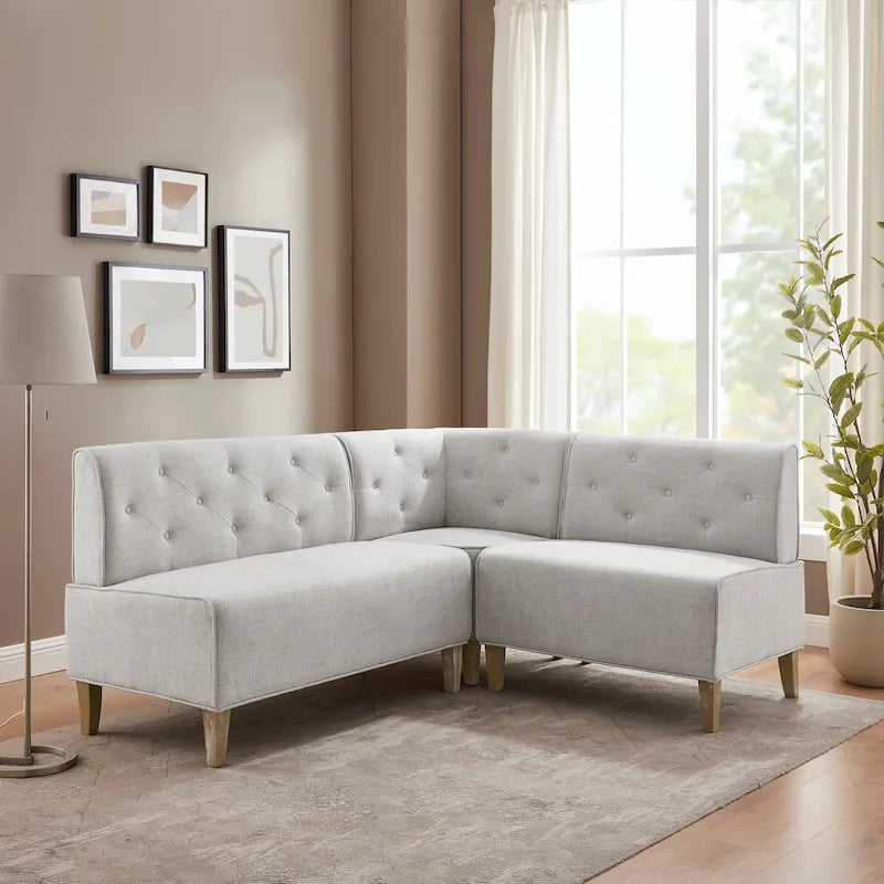Banquette d'angle de style campagnard moderne