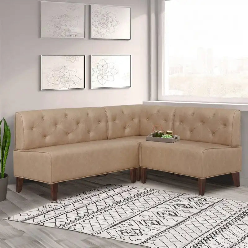 Banquette d'angle de style campagnard moderne