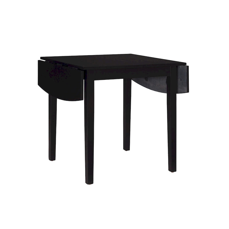 Table à manger carrée pliante en bois massif