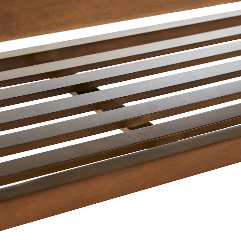 Banc à chaussures d'entrée, banc de rangement, tissu et bois massif, banc rembourré de 43 pouces