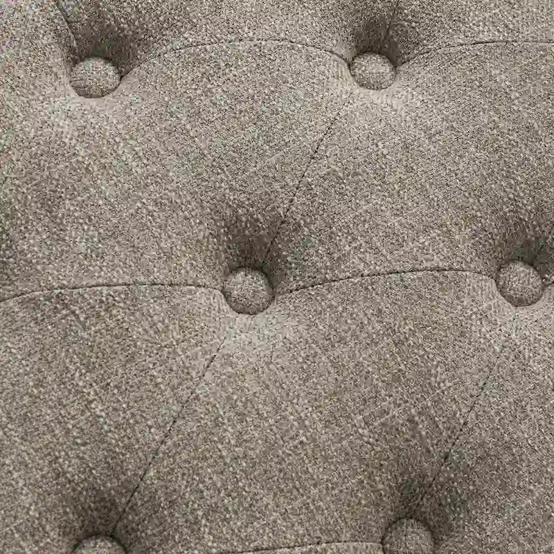 Banc à chaussures d'entrée, banc de rangement, tissu et bois massif, banc rembourré de 43 pouces