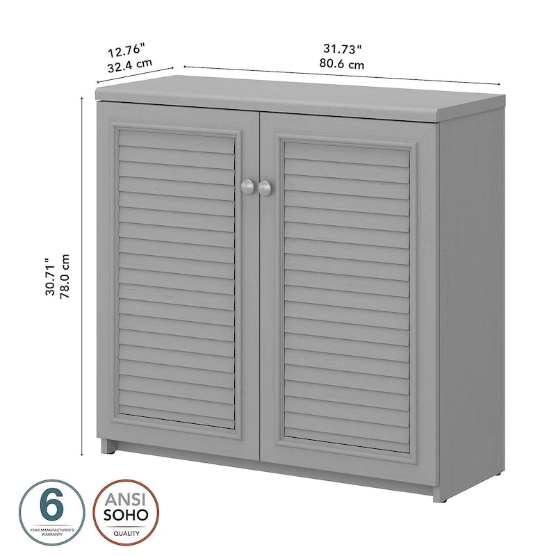 Meuble de rangement avec portes et étagères