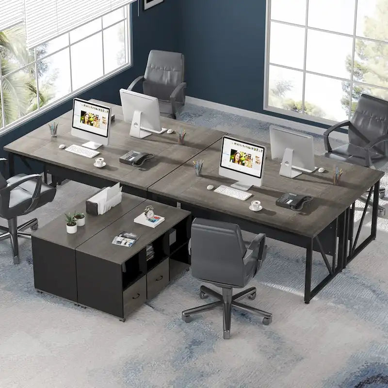Bureau d'ordinateur en L de 63 pouces
