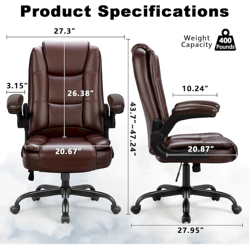 Fauteuil de bureau haut dossier grande taille