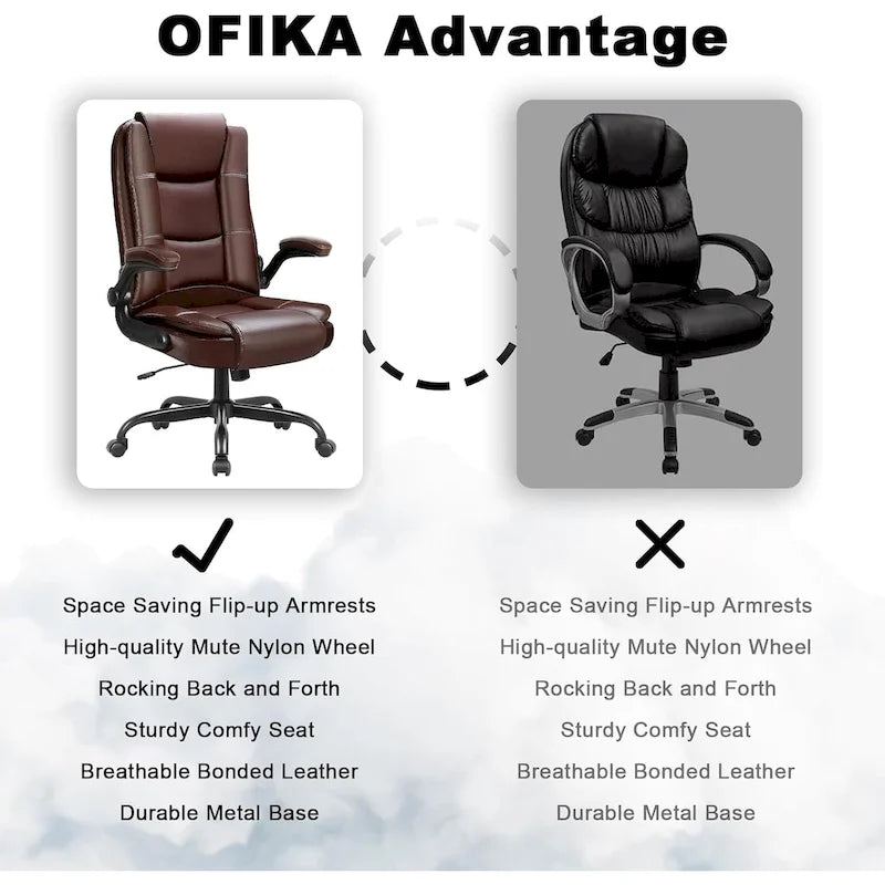 Fauteuil de bureau haut dossier grande taille