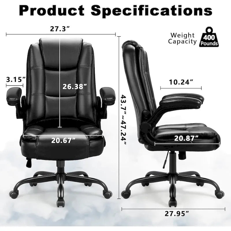 Fauteuil de bureau haut dossier grande taille