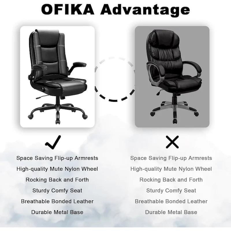 Fauteuil de bureau haut dossier grande taille