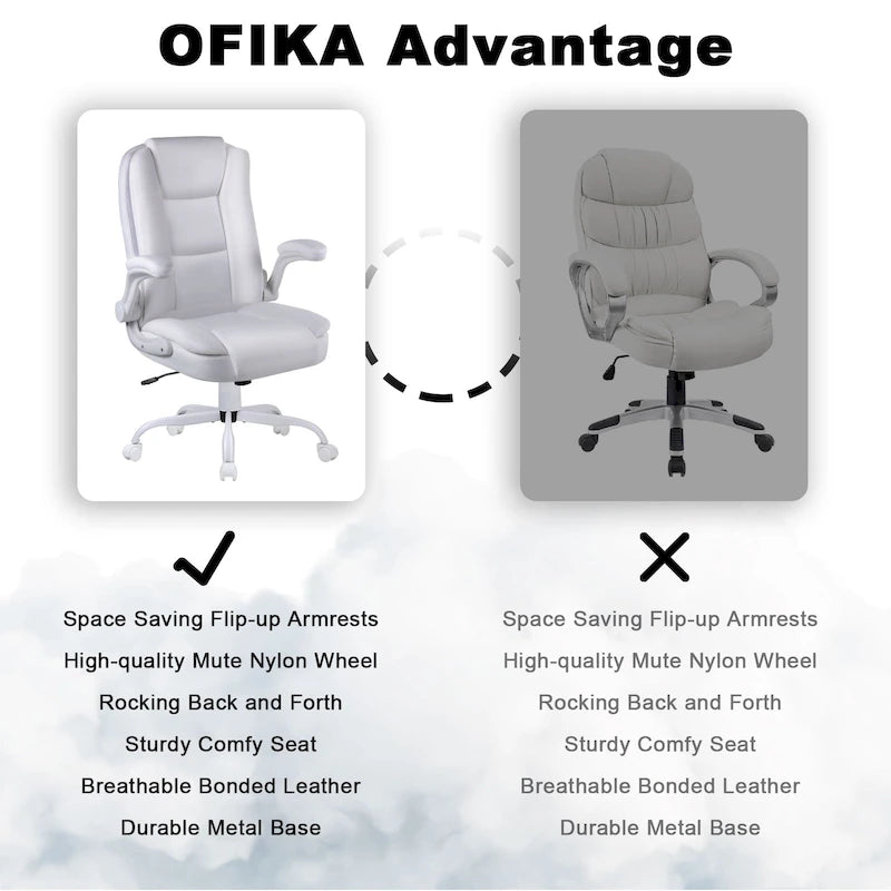 Fauteuil de bureau haut dossier grande taille