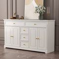 59.1 Buffet bahut blanc style mid-century moderne laqué