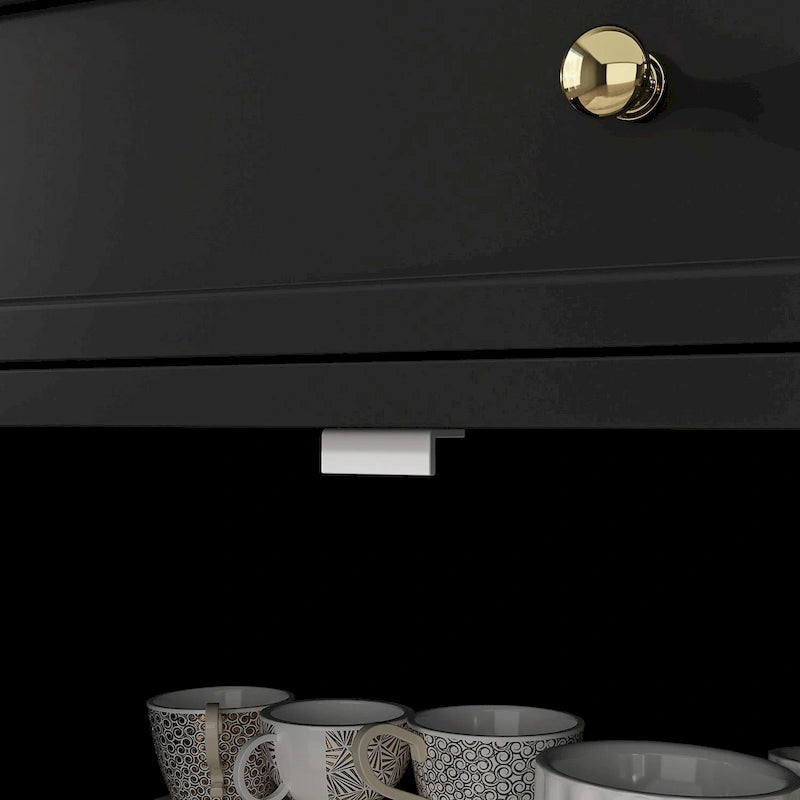 59.1 Buffet bahut blanc style mid-century moderne laqué