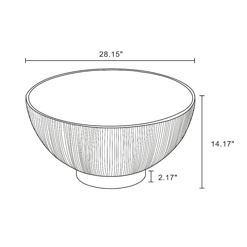 Table basse rembourrée moderne