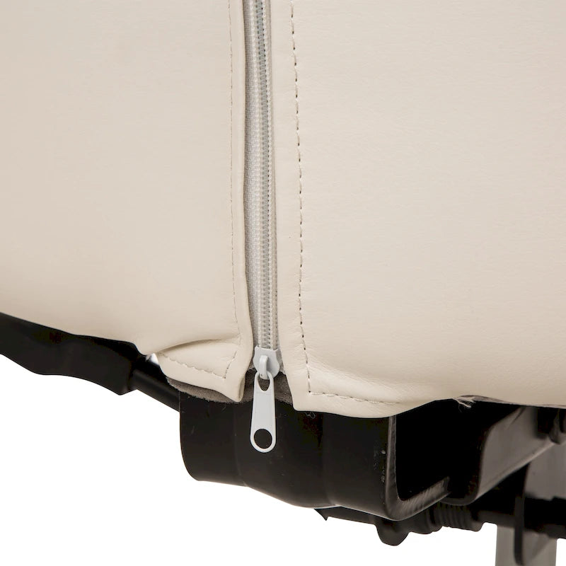 Chaise de bureau pivotante réglable en similicuir