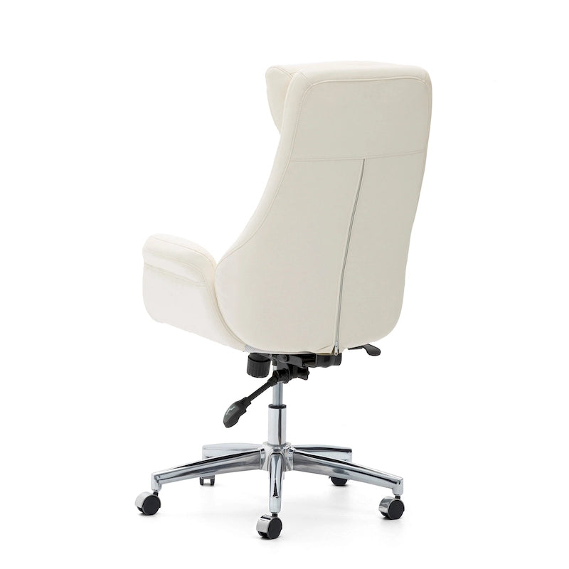 Chaise de bureau pivotante réglable en similicuir
