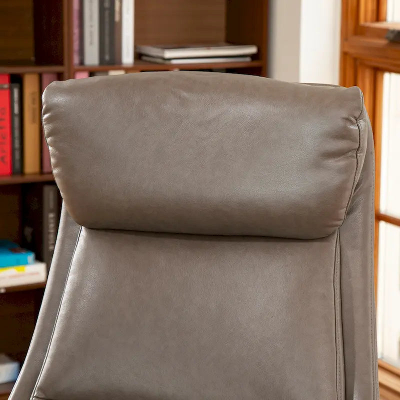 Chaise de bureau pivotante réglable en similicuir