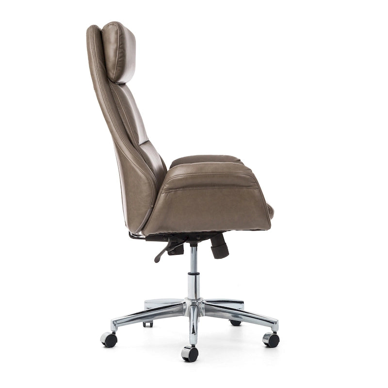 Chaise de bureau pivotante réglable en similicuir