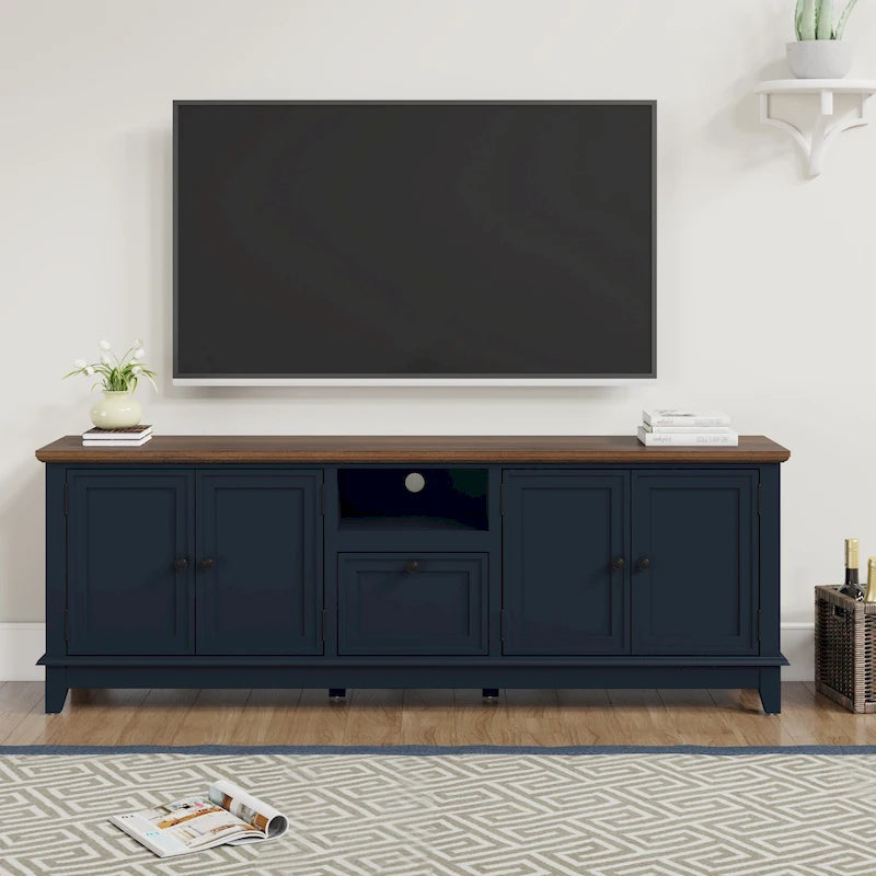 Meuble TV de style rétro de 72 pouces