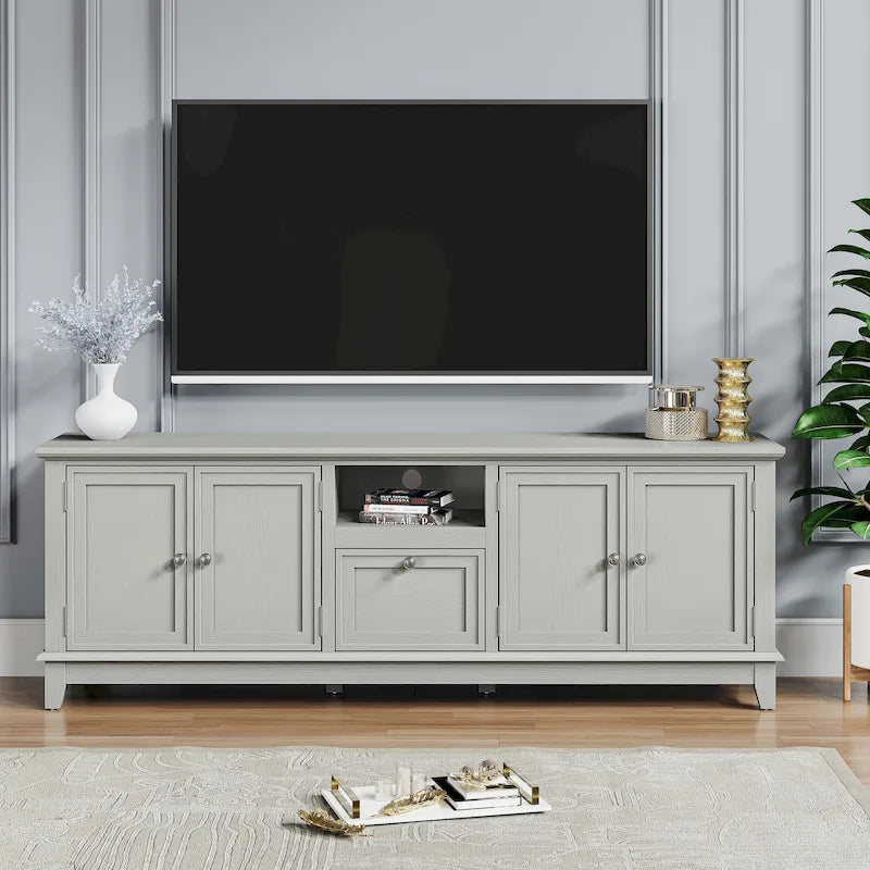 Meuble TV de style rétro de 72 pouces