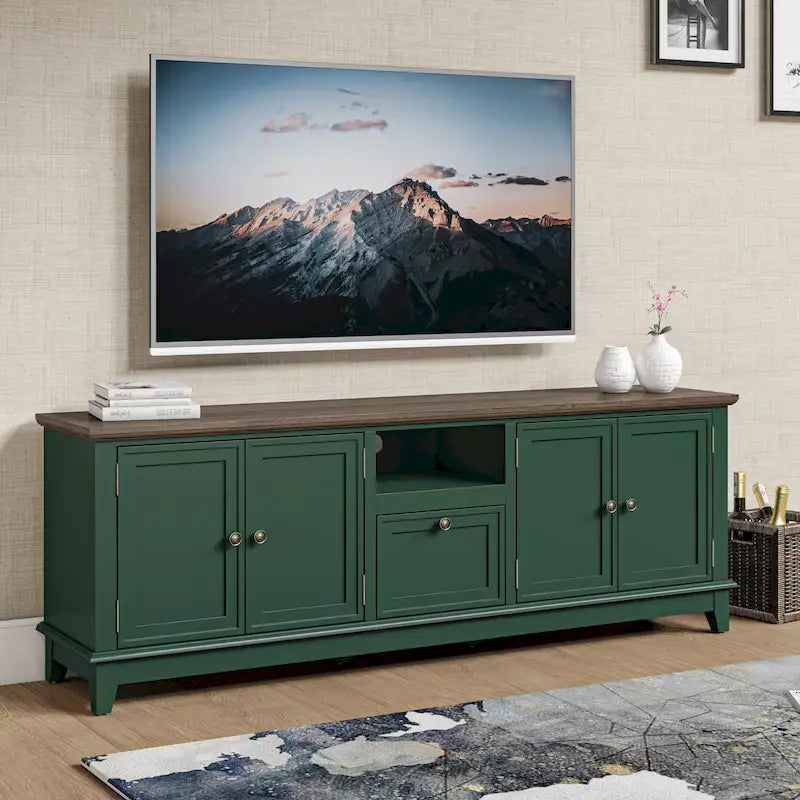 Meuble TV de style rétro de 72 pouces