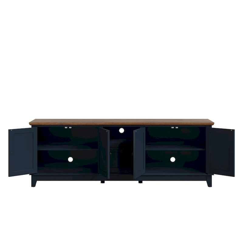 Meuble TV de style rétro de 72 pouces