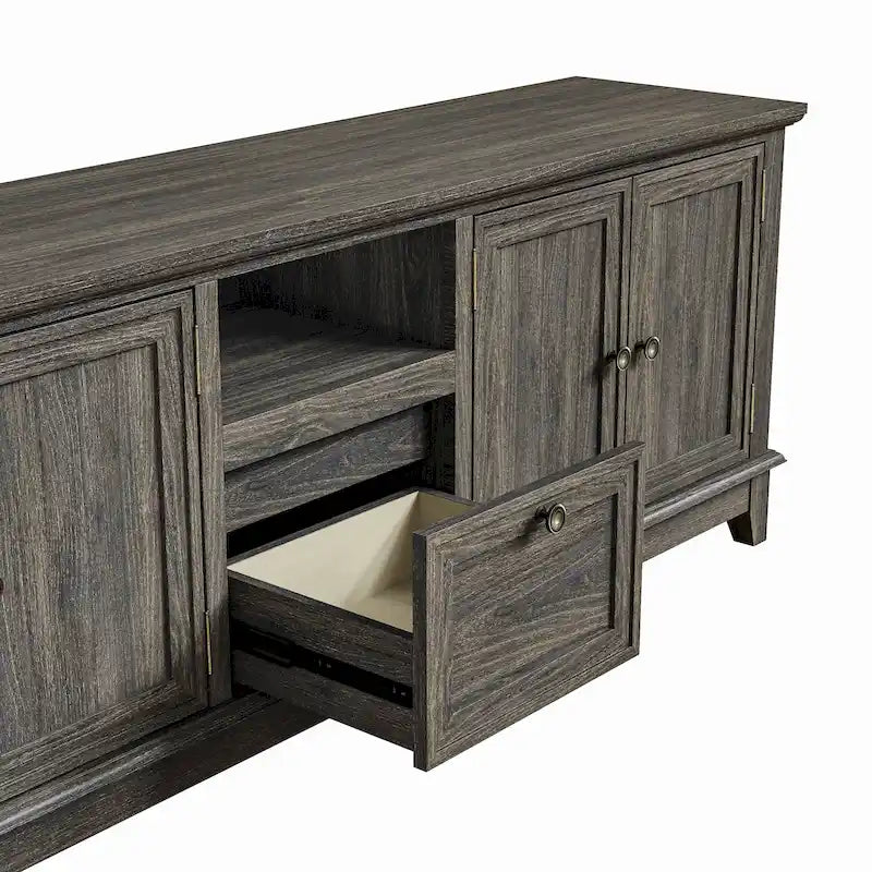 Meuble TV de style rétro de 72 pouces